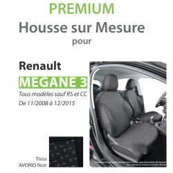 Housse de siège auto PRIVILEGE RENAULT MEGANE 3 FRANCE HOUSSES