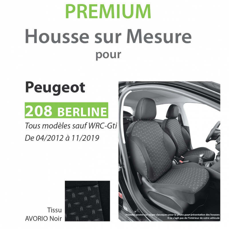 Bâche Peugeot 208 (2012 - Aujourd'hui ) sur mesure intérieure - My Housse