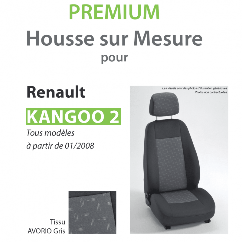 Bâche Renault Kangoo 2 Maxi Express (2008 - Aujourd'hui ) semi sur mesure  intérieure - My Housse